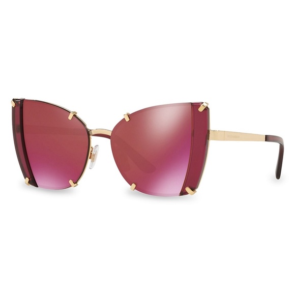 NWT~Dolce & Gabbana~Red 53MM Butterfly Sunglasses main image 2